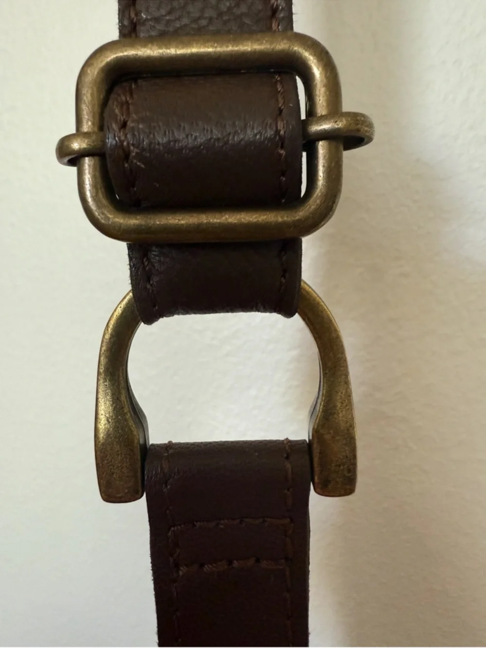 Free People Idle Hands Sling bag,Leather Crossbody Espresso Brown Adjustable New - Picture 5 of 15